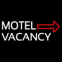 Motel With Arrow Neon Skilt