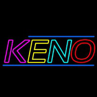 Multi Color Keno Border 3 Neon Skilt