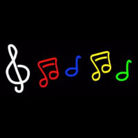 Music Logo Neon Skilt