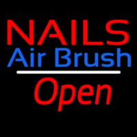 Nails Airbrush Open White Line Neon Skilt