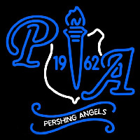 National Society of Pershing Angels Inc Logo Neon Skilt