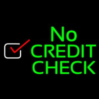 No Credit Check Neon Skilt