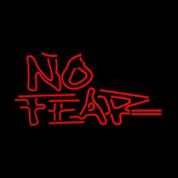 No Fear Logo Neon Skilt