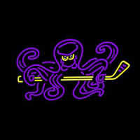 Octopus Hockey Neon Skilt