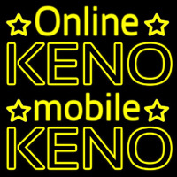 Online Keno Mobile Keno Neon Skilt