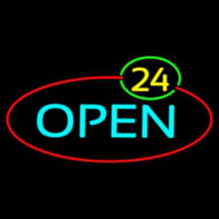 Open 24 Neon Skilt