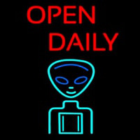 Open Daily Neon Skilt