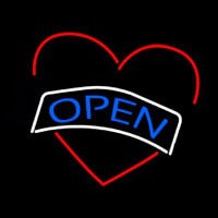 Open Heart Neon Skilt