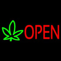 Open Leaf Logo Neon Skilt