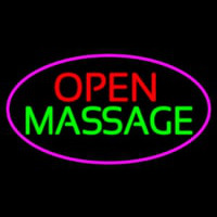 Open Massage Neon Skilt