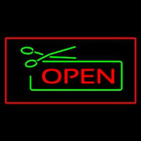 Open Rectangle Red Neon Skilt