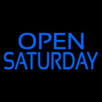 Open Saturday Neon Skilt