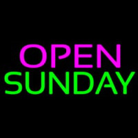 Open Sunday Neon Skilt