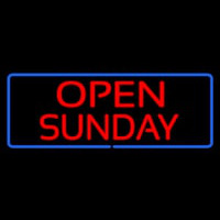 Open Sunday Neon Skilt