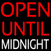 Open Until Midnight Neon Skilt