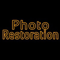 Orange Photo Restoration Neon Skilt