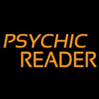 Orange Psychic Reader Neon Skilt