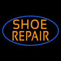 Orange Shoe Repair Neon Skilt