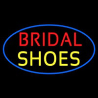 Oval Bridal Shoes Neon Skilt