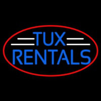 Oval Tu  Rental Neon Skilt