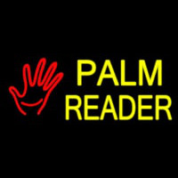 Palm Reader Logo Neon Skilt