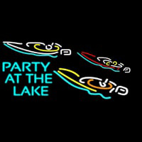 Party At The Lake Neon Skilt