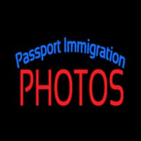 Passport Immigration Photos Neon Skilt