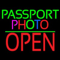 Passport Multi Color Photo With Open 1 Neon Skilt