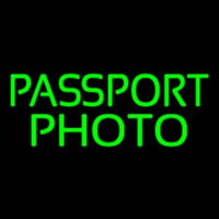 Passport Photo Block Neon Skilt