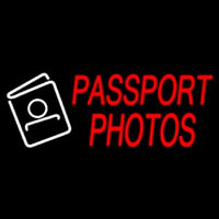 Passport Photos Neon Skilt