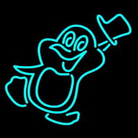 Penguins Neon Skilt