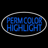 Perm Color Highlight Neon Skilt