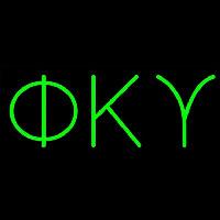 Phi Kappa Upsilon Neon Skilt