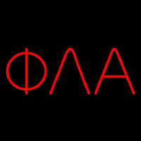 Phi Lambda Alpha Neon Skilt