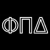 Phi Pi Delta Neon Skilt