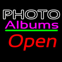 Photo Albums With Open 2 Neon Skilt