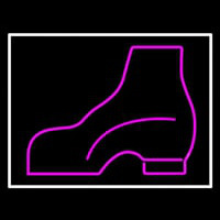 Pink Boots With Border Neon Skilt