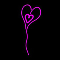 Pink Neon Heart Neon Skilt