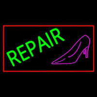 Pink Sandal Green Repair Neon Skilt