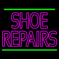 Pink Shoe Repairs With Line Neon Skilt