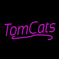 Pink Tom Cats Neon Skilt