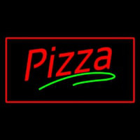 Pizza Red Border Neon Skilt