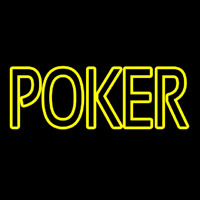 Poker Neon Skilt