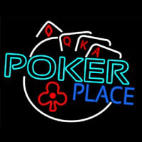 Poker Place Neon Skilt