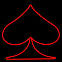 Poker Symbol Neon Skilt