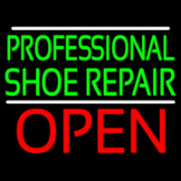 Professional Shoe Repair Open Neon Skilt