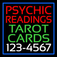 Psychic Readings Tarot Cards With Phone Number Neon Skilt