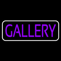 Purle Gallery With Border Neon Skilt