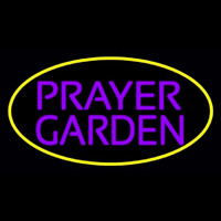 Purple Prayer Garden Neon Skilt