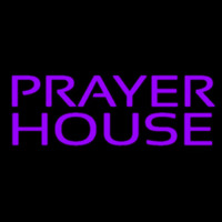 Purple Prayer House Neon Skilt